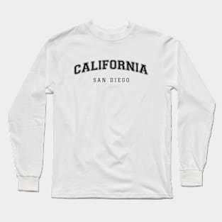 California San Diego College Style Long Sleeve T-Shirt